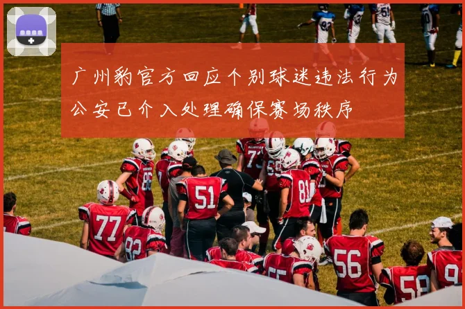 广州豹官方回应个别球迷违法行为公安已介入处理确保赛场秩序